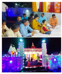 इटावा 31 अगस्त :-भगवान श्री कृष्ण जन्मोत्सव के अवसर पर वरिष्ठ पुलिस अधीक्षक इटावा डॉक्टर बृजेश कुमार सिंह द्वारा सपरिवार रिजर्व पुलिस लाइन इटावा में मंदिर पर पहुंचकर