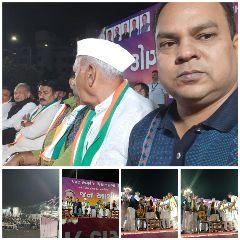 गुजरात21नवम्बर*158 कामरेज विधानसभा क्षेत्र से कांग्रेस पार्टी के उम्मीदवार के समर्थन में जन आशीर्वाद सभा का आयोज।