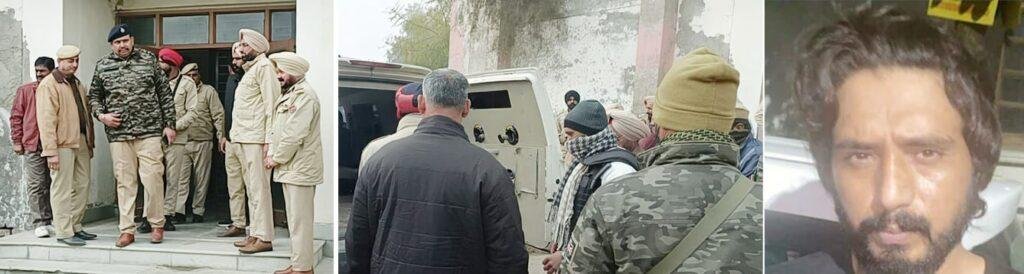 पंजाब अबोहर09जनवरी2023*प्रह्लाद खाटवां पर हमला करने वाले कुख्यात गैंगस्टर संदीप उर्फ काला जठेड़ी अदालत में पेश किया, 7 दिन के पुलिस रिमांड पर