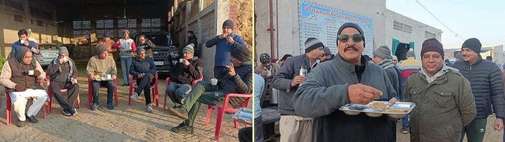 पंजाब14जनवरी*दिव्य ज्योति जागृति संस्था ने किया चाय नाश्ते का प्रबंध, बलदेव शर्मा उर्फ बिट्टू शर्मा ने किया पूडी छोले का लंगर