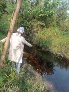 सहारनपुर18जनवरी2023*कृष्णा नदी मैं प्रदूषण व ग्रामीणों की मौत का कौन जिम्मेदार
