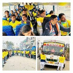 नोएडा03जनवरी2023*बस द्वारा नोएडा के सैकड़ों कार्यकर्ता भारत जोड़ो यात्रा में शामिल हुए। नोएडा03जनवरी2023*बस द्वारा नोएडा के सैकड़ों कार्यकर्ता भारत जोड़ो यात्रा में शामिल हुए।
