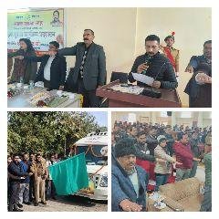 कानपुर नगर05जनवरी2023*सड़क सुरक्षा माह का शुभारंभ जिलाधिकारी श्री विशाख जी0 द्वारा दीप प्रज्वलित कर प्रचार वाहन को हरी झंडी दिखाकर रवाना किया कानपुर नगर05जनवरी2023*सड़क सुरक्षा माह का शुभारंभ जिलाधिकारी श्री विशाख जी0 द्वारा दीप प्रज्वलित कर प्रचार वाहन को हरी झंडी दिखाकर रवाना किया