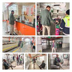 कानपुर नगर21जनवरी2023*आयुक्त कानपुर ने मैट्रो के कुशल संचालन एवम यात्रियों से प्रतिक्रिया और उसुझाव लिए।