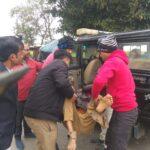 हरदोई01फरवरी*दूध वाहन छोटा हाथी से बाइक सवार की जबरदस्त भिडन्त मे एक की मौत एक गम्भीर।