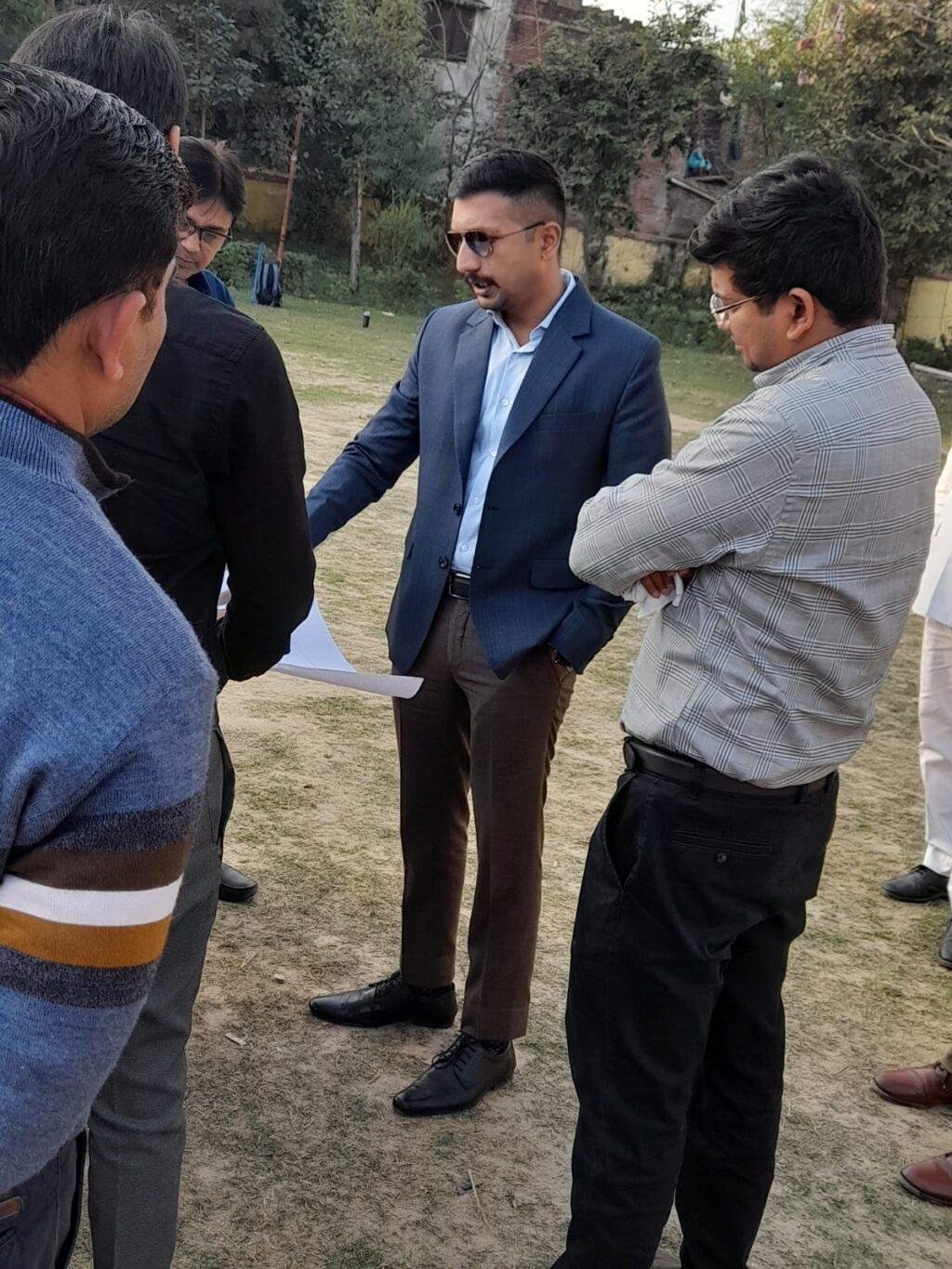 कानपुर06फरवरी*डीएम ने डी0पी0एस0 ग्राउण्ड में प्रस्तावित फूटसल कोर्ट के विकास के संबंध में स्थलीय निरीक्षण किया गया।