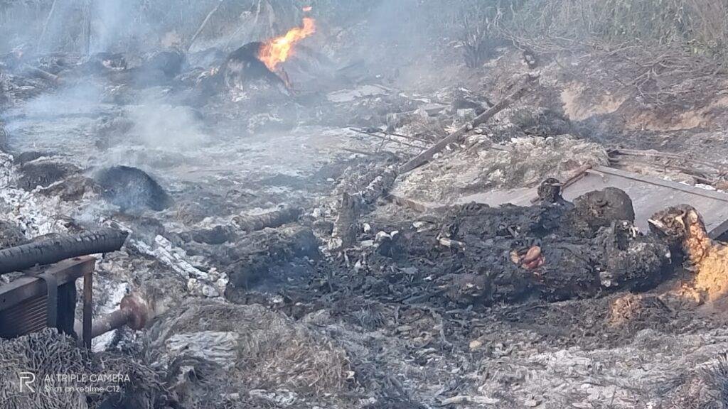 कानपुर देहात13फरवरी*संदिग्ध हालत में झोपड़ी में लगी आग, आग से मां-बेटी की जलकर दर्दनाक मौत।
