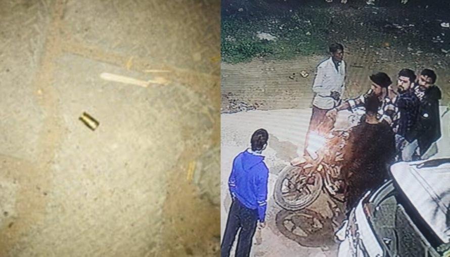 आगरा23फरवरी*कांग्रेस नेता के घर के सामने फायरिंग, सीसीटीवी में कैद