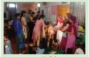 टोंक24फरवरी*सुपोषण एवं स्नेह शिविर में एनीमिया से बचाव की जानकारी दी