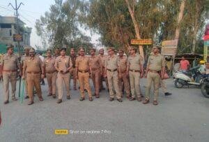 कानपुर04मार्च*होली एवं शब ए बरात के मद्देनजर सहायक पुलिस उपायुक्त पनकी के नेतृत्व मे किया गया फ्लैग मार्च, कानपुर04मार्च*होली एवं शब ए बरात के मद्देनजर सहायक पुलिस उपायुक्त पनकी के नेतृत्व मे किया गया फ्लैग मार्च,