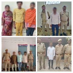 चित्रकूट 26 मार्च* 09 वारण्टी अभियुक्तों को गिरफ्तार किया। चित्रकूट 26 मार्च* 09 वारण्टी अभियुक्तों को गिरफ्तार किया।