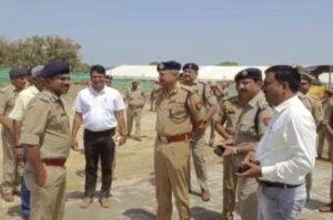 कौशांबी 6 अप्रैल*केंद्रीय गृह मंत्री के आगमन को लेकर एडीजी आईजी ने किया स्थल का निरीक्षण*