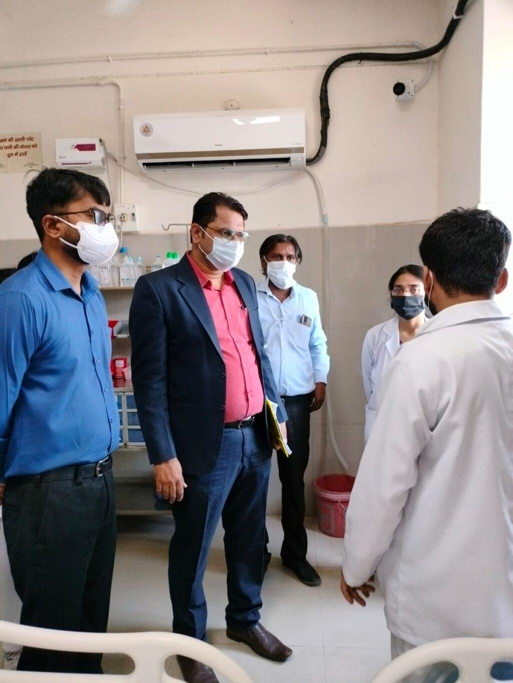 कानपुर11अप्रैल*जनपद के समस्त डेडिकेटेड कोविड चिकित्सालय में मॉकड्रिल का आयोजन किया गया।