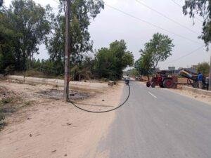 पंजाब28अप्रैल*नहर का टूटा पुल दे रहा हादसों को न्यौता