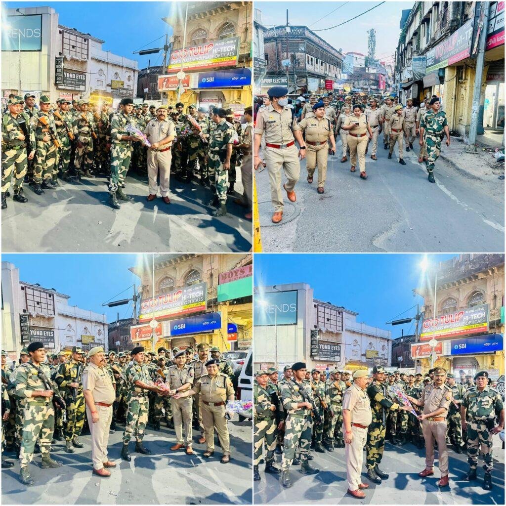 लखनऊ28अप्रैल*राजधानी में निकाय चुनाव को लेकर पुलिस कमिश्नरेट लखनऊ हर जोन में कर रही फ्लैग मार्च।*