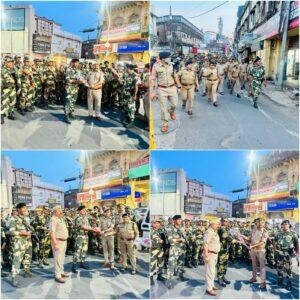 लखनऊ28अप्रैल*राजधानी में निकाय चुनाव को लेकर पुलिस कमिश्नरेट लखनऊ हर जोन में कर रही फ्लैग मार्च।*