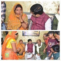 कानपुर नगर 4 अप्रैल*मृतक व्यापारी ज्ञानचंद साहू की पत्नी को आजीवन 10 हजार रूपए महीने की आर्थिक मदद देंगे मंत्री नन्दी*