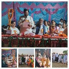 भागलपुर15अप्रैल*तरुण स्पोर्ट क्लब किशनपुर द्वारा आयोजित कार्यक्रम फुटबॉल मैच फाइनल मुकाबला ममलखा बनाम फतेहपुर के बीच खेला गया।