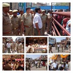 मथुरा 22 अप्रैल* पैदल गश्त व निरीक्षण  मथुरा 22 अप्रैल* पैदल गश्त व निरीक्षण