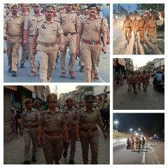 मथुरा25अप्रैल*"पैदल गश्त व चैकिंग"*