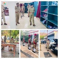 चित्रकूट26अप्रैल*क्षेत्राधिकारी लाइंस द्वारा बुद्धवार की परेड की सलामी ली गयी एवं पुलिस लाइन का भ्रमण किया गया*