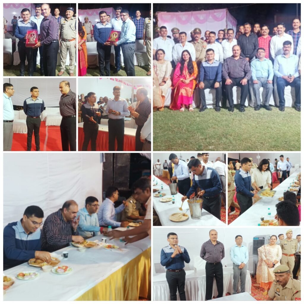 हापुड़19मई2023*नगर निकाय चुनाव सकुशल संपन्न होने के उपलक्ष्य में पुलिस लाइन में बड़े खाने का आयोजन किया गया। हापुड़19मई2023*नगर निकाय चुनाव सकुशल संपन्न होने के उपलक्ष्य में पुलिस लाइन में बड़े खाने का आयोजन किया गया।