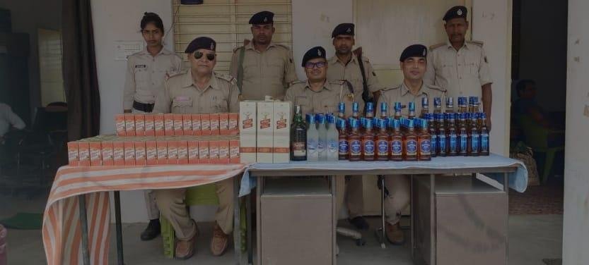 भागलपुर18मई2023*औद्योगिक प्रक्षेत्र थाना द्वारा लगातार दूसरे दिन भारी मात्रा में शराब