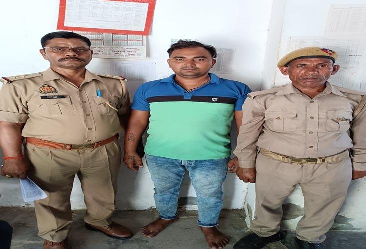 मथुरा22मई2023*थाना जैत पुलिस द्वारा एक अभियुक्त को अवैध पार्किंग स्टैन्ड लगाकर अवैध वसूली करते हुए किया गिरफ्तार, भेजा जेल-* मथुरा22मई2023*थाना जैत पुलिस द्वारा एक अभियुक्त को अवैध पार्किंग स्टैन्ड लगाकर अवैध वसूली करते हुए किया गिरफ्तार, भेजा जेल-*