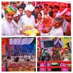 भिवाड़ी12मई23*सरकार की जनकल्याणकारी योजनाएं आम जनता तक पहुंचाने हेतु टपूकड़ा पहुंचे अशोक गहलोत।