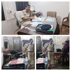 ग्वालियर13मई23*एसपी ने किया शहर के दो थानों का औचक निरीक्षण