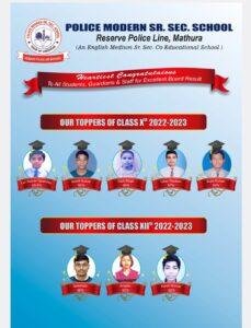 मथुरा18मई2023*रिजर्व पुलिस लाइन मथुरा स्थित पुलिस मॉर्डन स्कूल के इस वर्ष के हाईस्कूल व इण्टरमीडिएट के टॉपर छात्रों की सूची ।* मथुरा18मई2023*रिजर्व पुलिस लाइन मथुरा स्थित पुलिस मॉर्डन स्कूल के इस वर्ष के हाईस्कूल व इण्टरमीडिएट के टॉपर छात्रों की सूची ।*