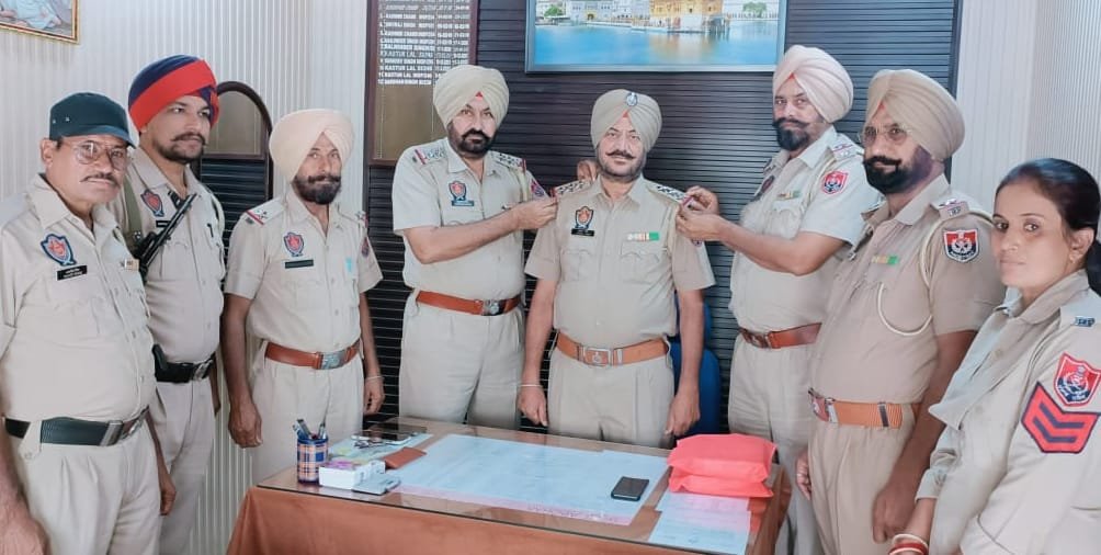 पंजाब02मई2023*रेलवे थाना के प्रभारी दर्शन सिंह इंस्पैक्टर बने