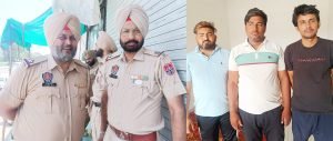 पंजाब15जून23*लूटपाट करने वाले तीन पम्प कर्मचारी काबू, पुलिस रिमांड पर