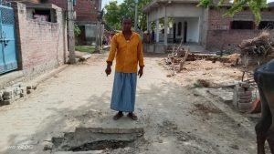 औरैया16जून23*जल जीवन मिशन योजना ग्रामीणों के लिए बनी हुई है मुसीबत बरसात के मौसम हो सकता हादसा*