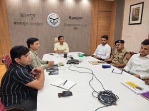 कानपुर नगर 18-06-2023*मण्डलायुक्त, कानपुर डा0 लोकेश एम0 ने कानपुर विजन 2047 की पहली बैठक ली।