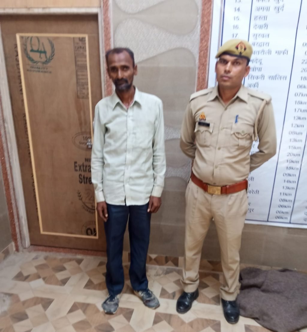 चित्रकूट19जून23*थाना सरधुवा पुलिस ने एक वारण्टी अभियुक्त को गिरफ्तार किया*