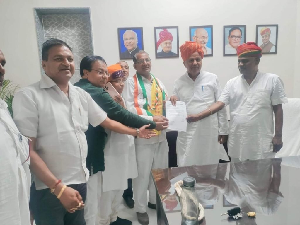 जोधपुर19जून2023*मोहन् राम सांखला को राजस्थान प्रदेश कांग्रेस ओबीसी विभाग,जोधपुर देहात का जिलाध्यक्ष नियुक्त किया गया।