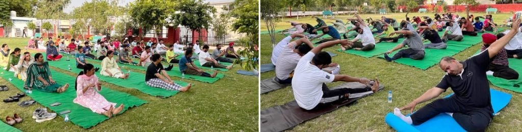 पंजाब22जून2023*ज्यूडिशियल पार्क में न्यायाधीशों ने मनाया गया 9वां अंतराषर््ट्रीय योगा दिवस