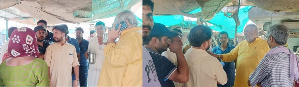 पंजाब23जून2023*मेयर विमल ठठई ने सब्जीमंडी पहुंच कर सुनी समस्याएं