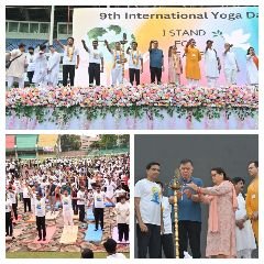 कानपुर21जून2023*जनपद कानपुर नगर में उत्साह, उल्लास व उमंग के साथ 9वाँ अर्न्तराष्ट्रीय योग दिवस का आयोजन किया गया।
