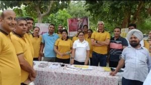 पंजाब 21 जून* एसबीआई लाईफ की ओर से नि:शुल्क शुगर व बी.पी. जांच कैम्प लगाया गया।