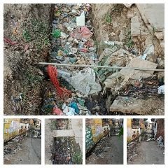 चित्रकूट22जून2023*पहाड़ी बुजुर्ग के निवासी गंदगी के अंबार से बेहाल