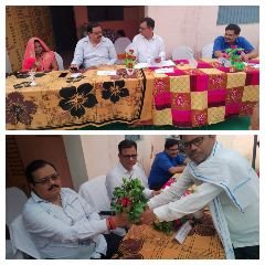 चित्रकूट23जून2023*ग्राम सचिवालय में पहली बार बैठक में उपस्थित हुई ग्राम प्रधान उर्मिला वर्मा।