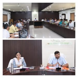 चित्रकूट 08 जून* डीएम की अध्यक्षता में निर्माण कार्यों की समीक्षा बैठक कलेक्ट्रेट सभागार में संपन्न।