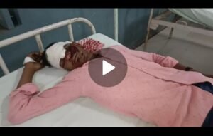 मथुरा09जून2023*बाइक फिसलने से युवक जख्मी हुआ।