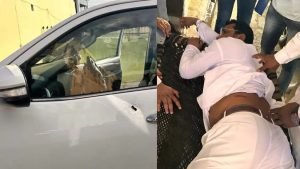 सहारनपुर28जून2023* भीम आर्मी चीफ पर अंधाधुंध फायरिंग, कार से चलाई गई गोलियां।