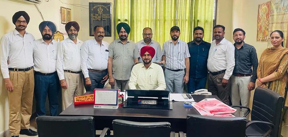 पंजाब01जुलाई23*एसएसपी कार्यालय में हैडकलर्क जनकराज ने पदभार संभाला