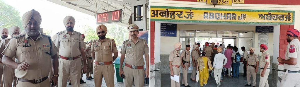 पंजाब03जुलाई23*डीएसपी ए.डी. सिंह के नेतृत्व में रेलवे स्टेशन पर चैकिंग की गई पंजाब03जुलाई23*डीएसपी ए.डी. सिंह के नेतृत्व में रेलवे स्टेशन पर चैकिंग की गई