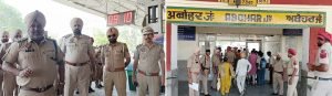 पंजाब03जुलाई23*डीएसपी ए.डी. सिंह के नेतृत्व में रेलवे स्टेशन पर चैकिंग की गई
