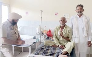 पंजाब04जुलगांव ढींगावाली में लालचंद पर भाईयों व भतीजों ने किया हमला, जांच जारी